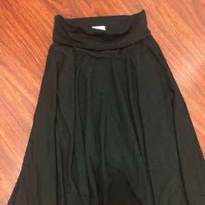 Anthropologie Maeve Black Midi Skirt size S